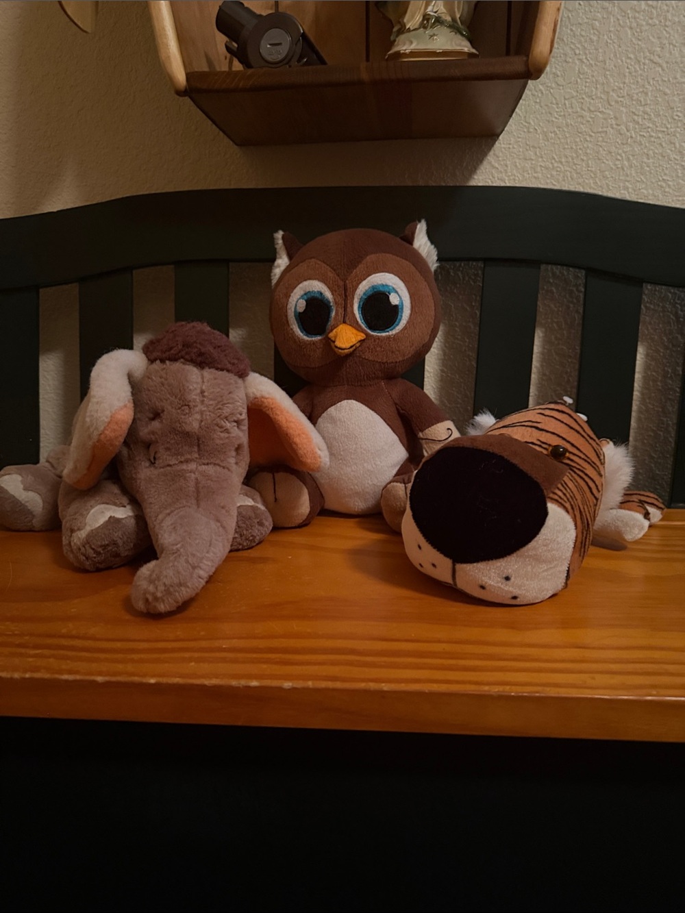 Plush Small Toy Trio in Brown, Tan, and Orange